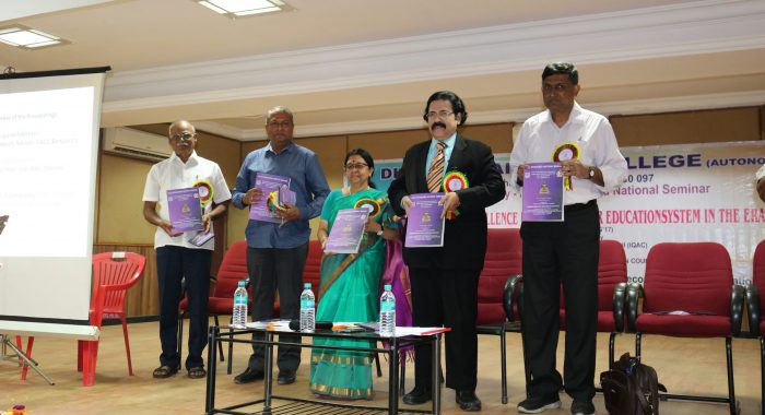 Release of the proceedings of the NAAC sponsored Seminar by Dr.B.S. Madhukar